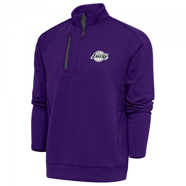 Кофта на короткой молнии Los Angeles Lakers Antigua Metallic Logo Generation - Purple