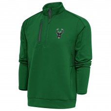 Кофта на короткой молнии Milwaukee Bucks Antigua Metallic Logo Generation - Hunter Green