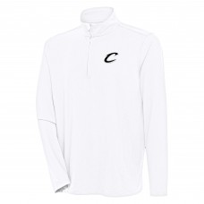 Cleveland Cavaliers Antigua White Hunk Quarter-Zip Top