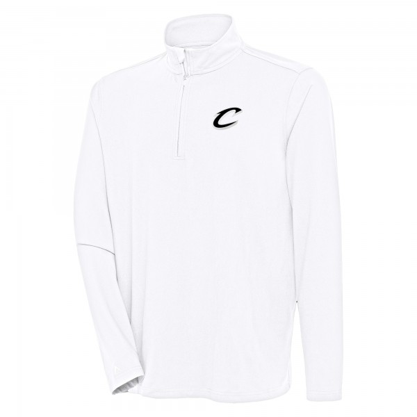 Cleveland Cavaliers Antigua White Hunk Quarter-Zip Top