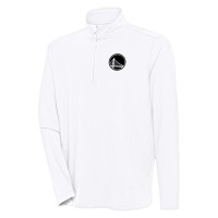 Golden State Warriors Antigua White Hunk Quarter-Zip Top
