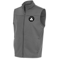 Жилетка на молнии Boston Celtics Antigua Metallic Logo Links Golf - Steel