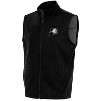 Жилетка на молнии Indiana Pacers Antigua Metallic Logo Links Golf - Black