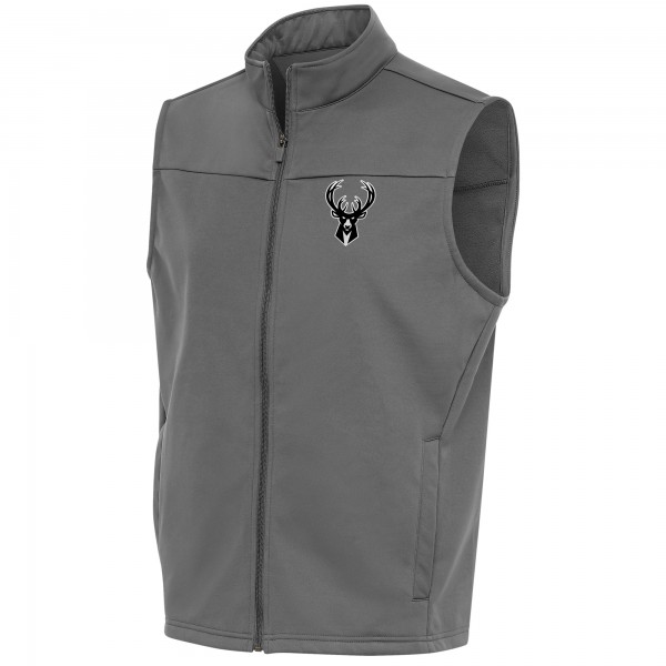 Жилетка Milwaukee Bucks Antigua Metallic Logo Links Golf - Steel