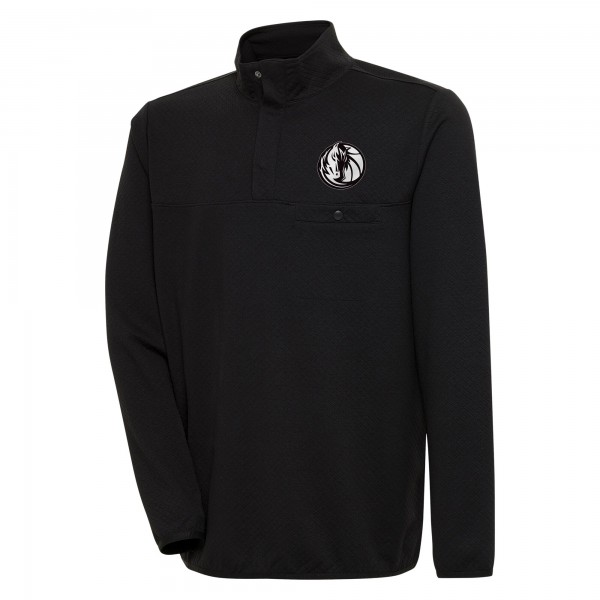 Кофта на кнопках Dallas Mavericks Antigua Steamer - Black