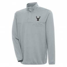 Кофта на кнопках Milwaukee Bucks Antigua Steamer - Gray