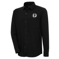 Dallas Mavericks Antigua Streamer Button-Up Shacket - Black