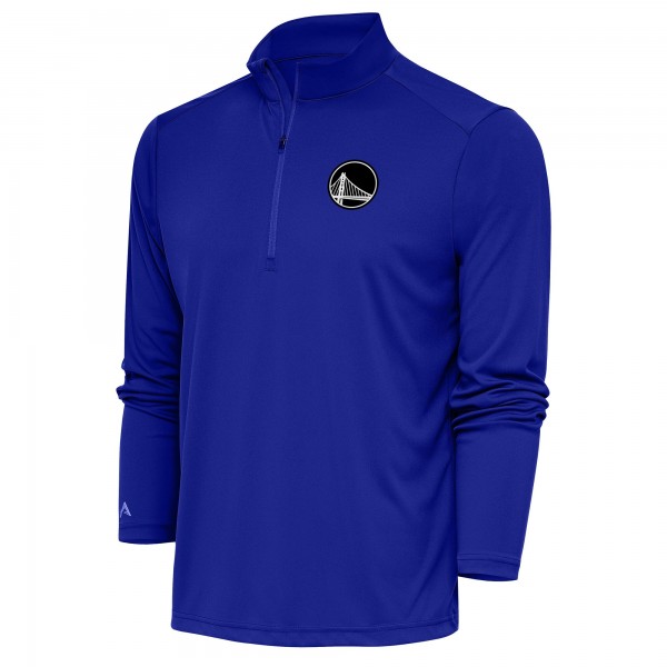 Кофта на короткой молнии Golden State Warriors Antigua Metallic Logo Tribute - Royal