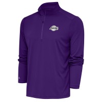 Кофта на короткой молнии Los Angeles Lakers Antigua Metallic Logo Tribute - Purple