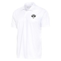 New York Knicks Antigua White Metallic Logo Tribute Desert Dry Polo