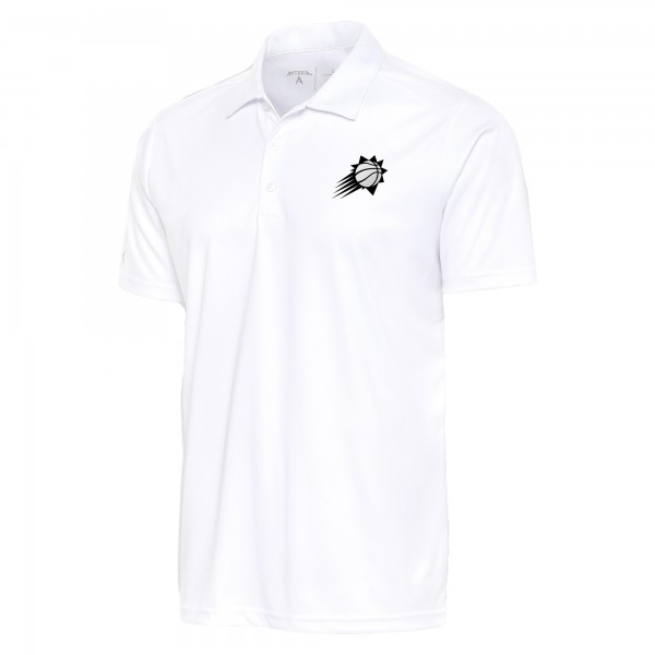Поло Phoenix Suns Antigua Metallic Logo Tribute Desert Dry - White