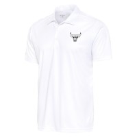 Поло Chicago Bulls Antigua White Metallic Logo Tribute Desert Dry