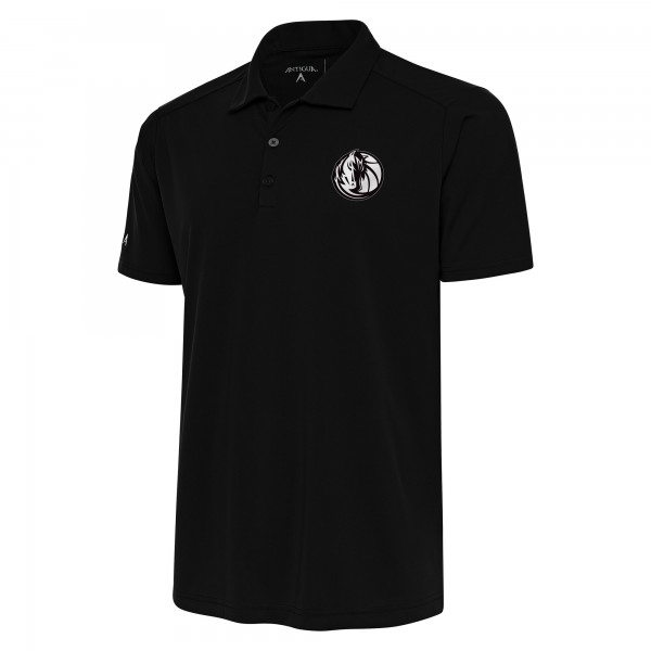 Поло Dallas Mavericks Antigua Metallic Logo Tribute Desert Dry - Black