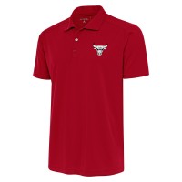 Поло Chicago Bulls Antigua Metallic Logo Tribute Desert Dry - Red