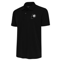 Поло Indiana Pacers Antigua Metallic Logo Tribute Desert Dry - Black