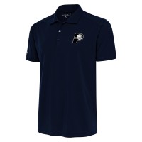 Поло Indiana Pacers Antigua Metallic Logo Tribute Desert Dry - Navy