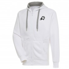 Толстовка на молнии Phoenix Suns Antigua Metallic Logo Victory Raglan - White