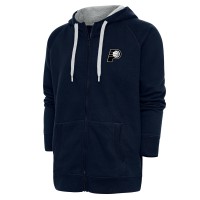 Толстовка на молнии Indiana Pacers Antigua Metallic Logo Victory Raglan - Navy