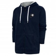 Толстовка на молнии Indiana Pacers Antigua Metallic Logo Victory Raglan - Navy