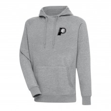 Толстовка Indiana Pacers Antigua Metallic Logo Victory Raglan - Heather Gray