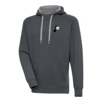 Толстовка Indiana Pacers Antigua Metallic Logo Victory Raglan - Charcoal