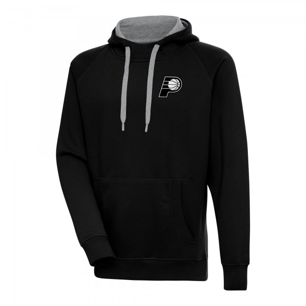 Толстовка Indiana Pacers Antigua Metallic Logo Victory Raglan - Black