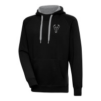 Толстовка Milwaukee Bucks Antigua Metallic Logo Victory Raglan - Black