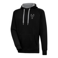 Толстовка Milwaukee Bucks Antigua Metallic Logo Victory Raglan - Black