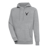 Толстовка Milwaukee Bucks Antigua Metallic Logo Victory Raglan - Heather Gray