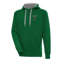Толстовка Milwaukee Bucks Antigua Metallic Logo Victory Raglan - Hunter Green