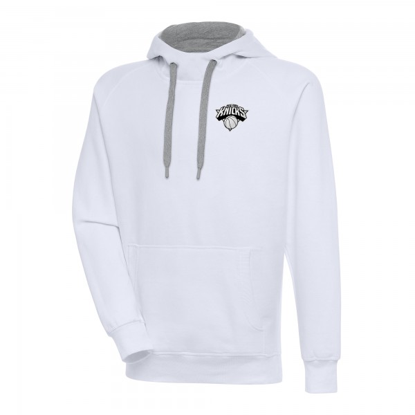 Толстовка New York Knicks Antigua Metallic Logo Victory Raglan - White