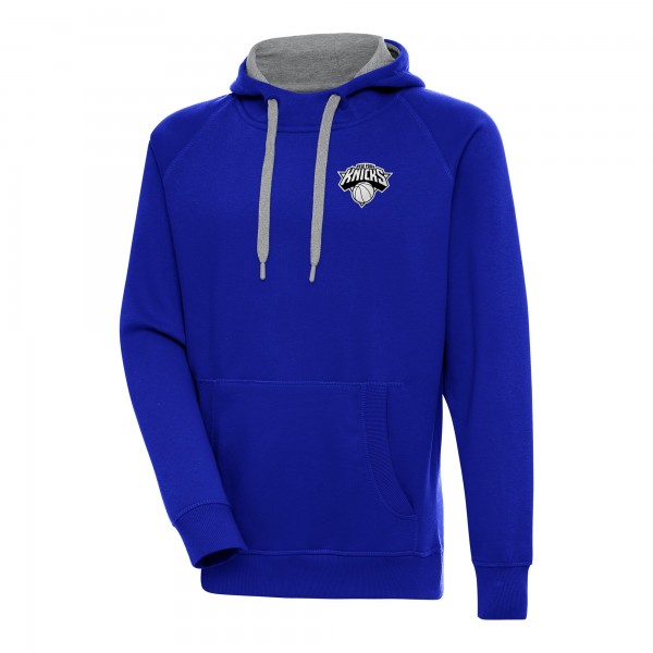 Толстовка New York Knicks Antigua Metallic Logo Victory Raglan - Blue
