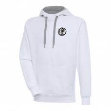 Толстовка Dallas Mavericks Antigua Metallic Logo Victory Raglan - White