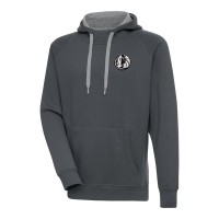 Толстовка Dallas Mavericks Antigua Metallic Logo Victory Raglan - Charcoal