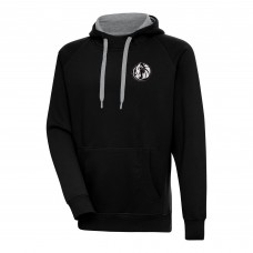 Толстовка Dallas Mavericks Antigua Metallic Logo Victory Raglan - Black
