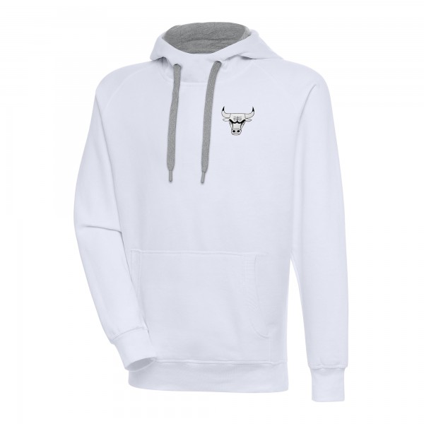 Толстовка Chicago Bulls Antigua White Metallic Logo Victory Raglan