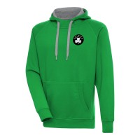 Толстовка Boston Celtics Antigua Metallic Logo Victory Raglan - Kelly Green