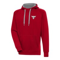 Толстовка Chicago Bulls Antigua Red Metallic Logo Victory Raglan