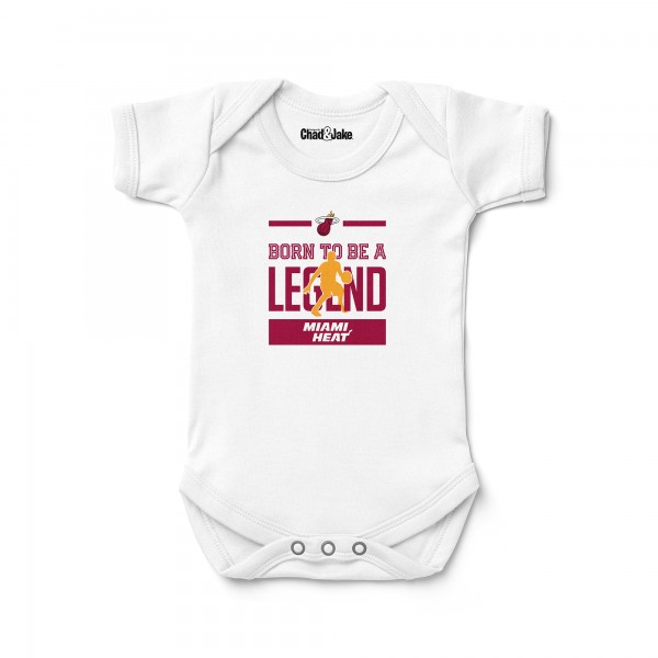 Newborn & Малышам Miami Heat Chad & Jake White Legend Bodysuit