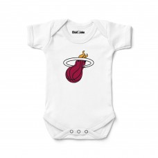 Newborn & Малышам Miami Heat Chad & Jake White Logo Bodysuit
