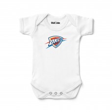 Newborn & Малышам Oklahoma City Thunder Chad & Jake White Logo Bodysuit
