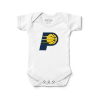 Newborn & Малышам Indiana Pacers Chad & Jake White Logo Bodysuit