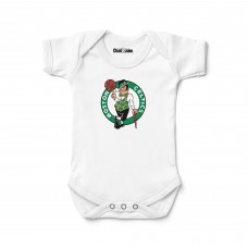 Newborn & Малышам Boston Celtics Chad & Jake White Logo Bodysuit