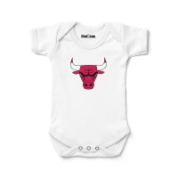 Newborn & Малышам Chicago Bulls Chad & Jake White Logo Bodysuit
