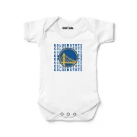 Newborn & Малышам Golden State Warriors Chad & Jake White Retro Bodysuit