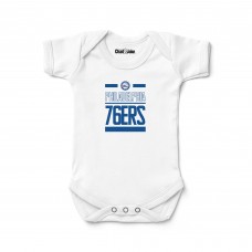 Newborn & Малышам Philadelphia 76ers Chad & Jake White Stack Bodysuit