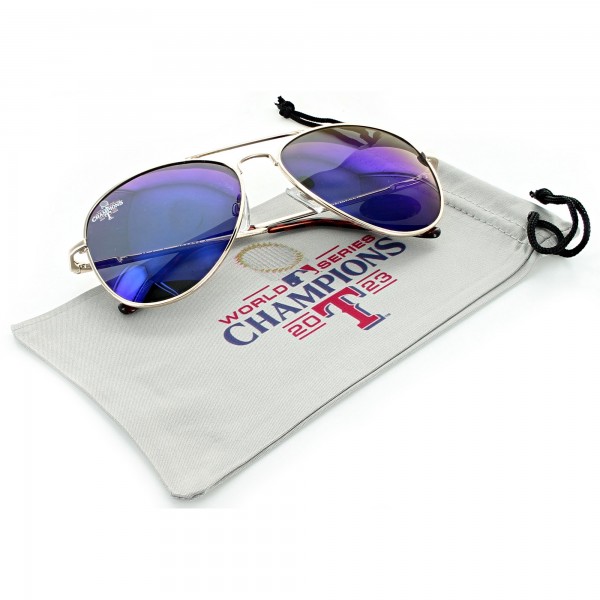 Texas Rangers 2023 World Series Champions Polarized Aviator Sunglasses