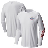 Футболка с длинным рукавом Texas Rangers Columbia 2023 World Series Champions Terminal Tackle Omni-Shade Raglan - Red
