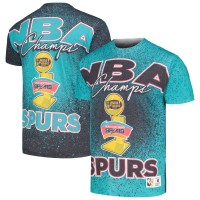Футболка San Antonio Spurs Mitchell & Ness Hardwood Classics 1999 NBA Finals Champ City - Turquoise