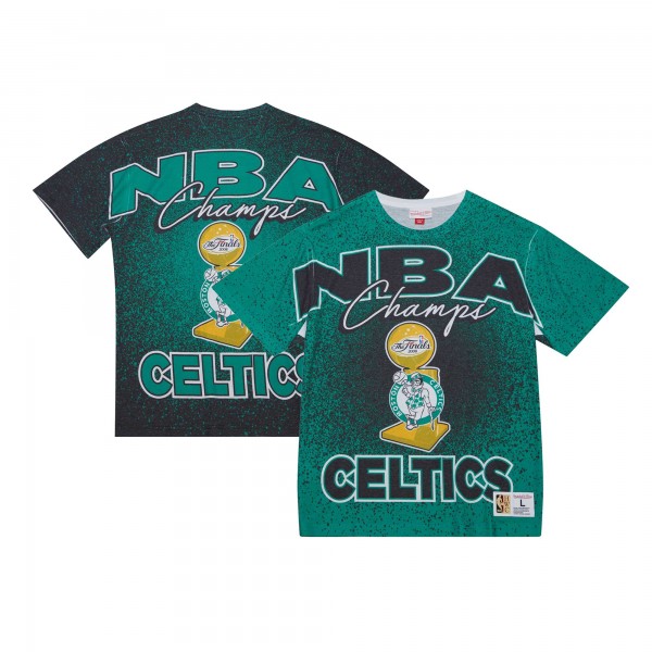 Футболка Boston Celtics Mitchell & Ness Hardwood Classics 2008 NBA Finals Champ City - Kelly Green